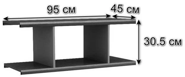 Полка для стеллажа Loft_Дуб натур - фото 2