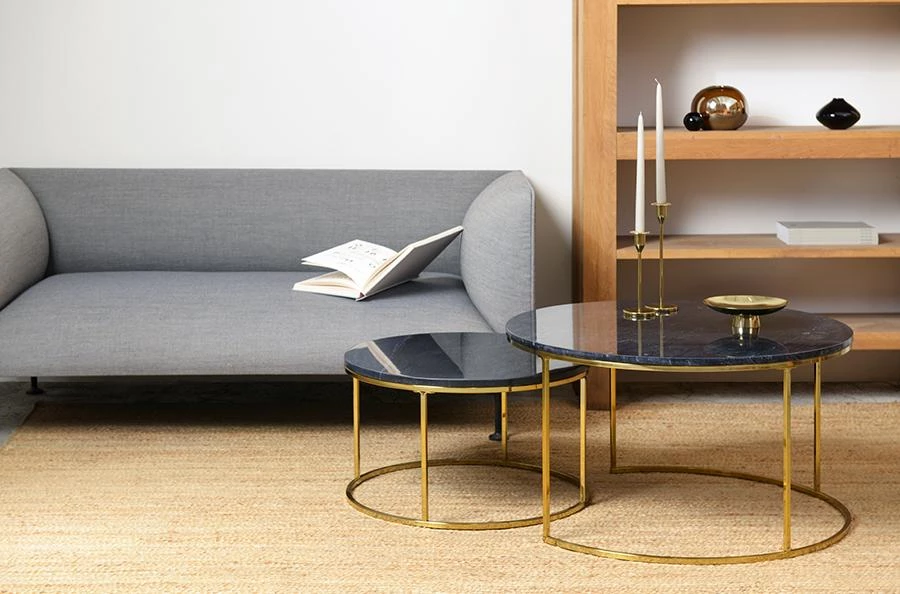 Набор столов журнал.hans D60см D80см черн.мрамор - фото 2