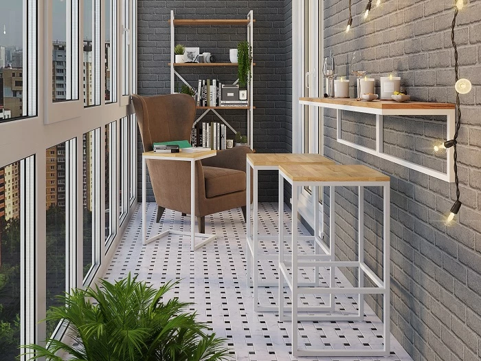 Полка подвесная Мальборк Флэт Дуб /белый - фото 6