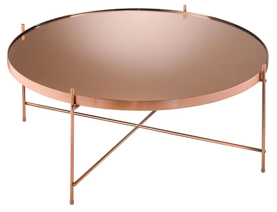 Стол josen, D84,8 см, розовый/медный