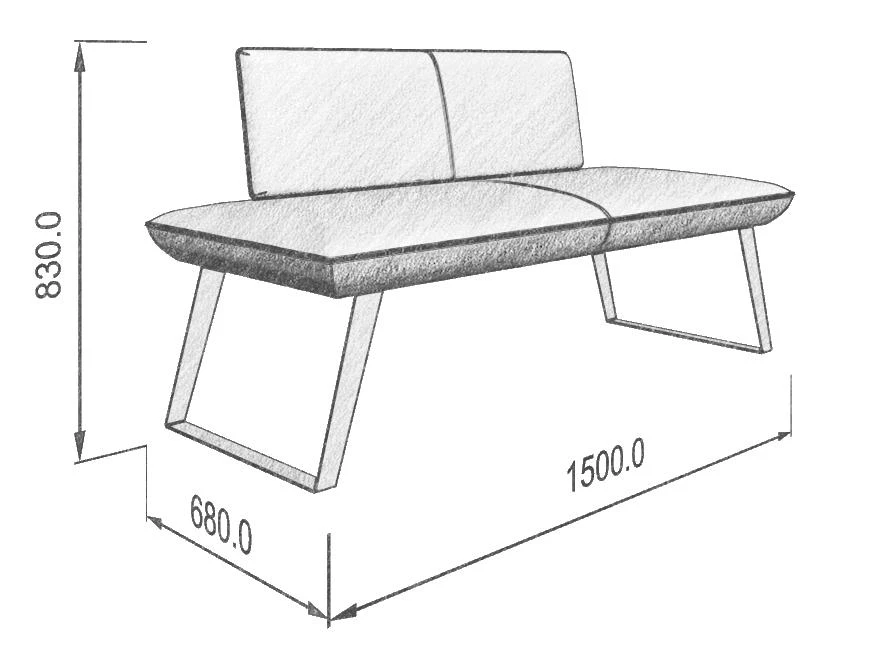 Диван кухон. Cosmo 140 CANDY birusa - фото 3