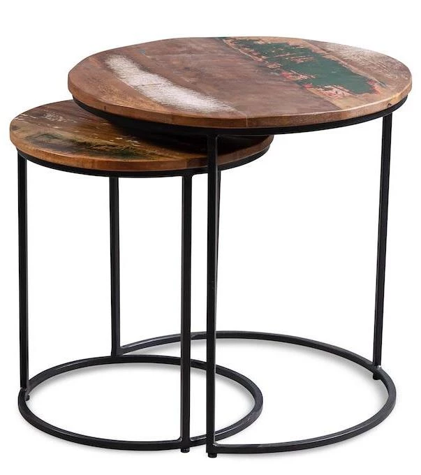 Стол журнальный лофт, комплект ИНДУ