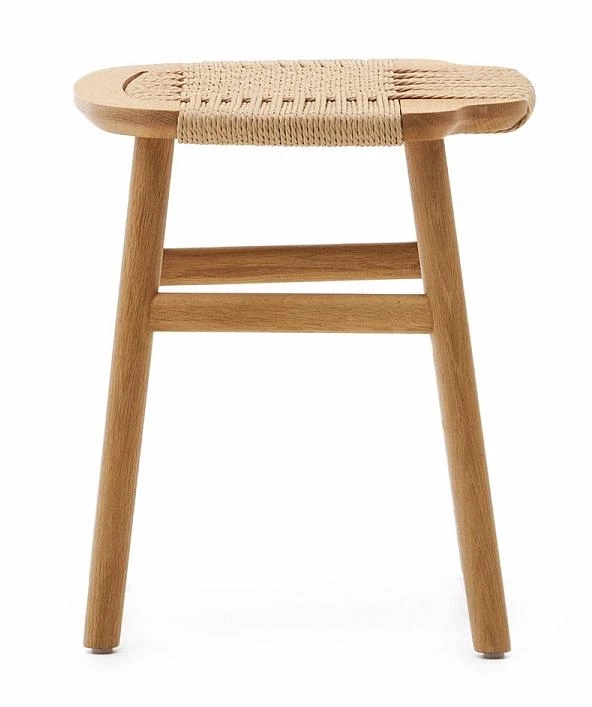Табурет Enit из беж.веревки и массива дуба нат - фото 3