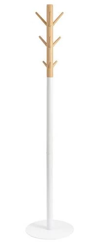 Вешалка напольная espen белая/натуральное дерево