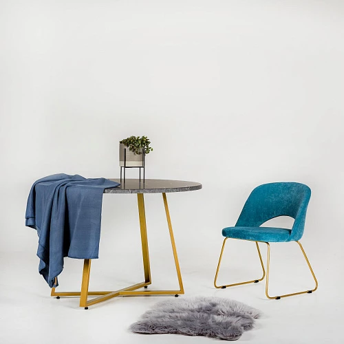 Кресло Lars Браун/ЛинкЗолот - фото 5