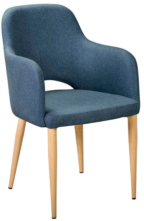 Кресло Ledger БлюАрт/НДуб