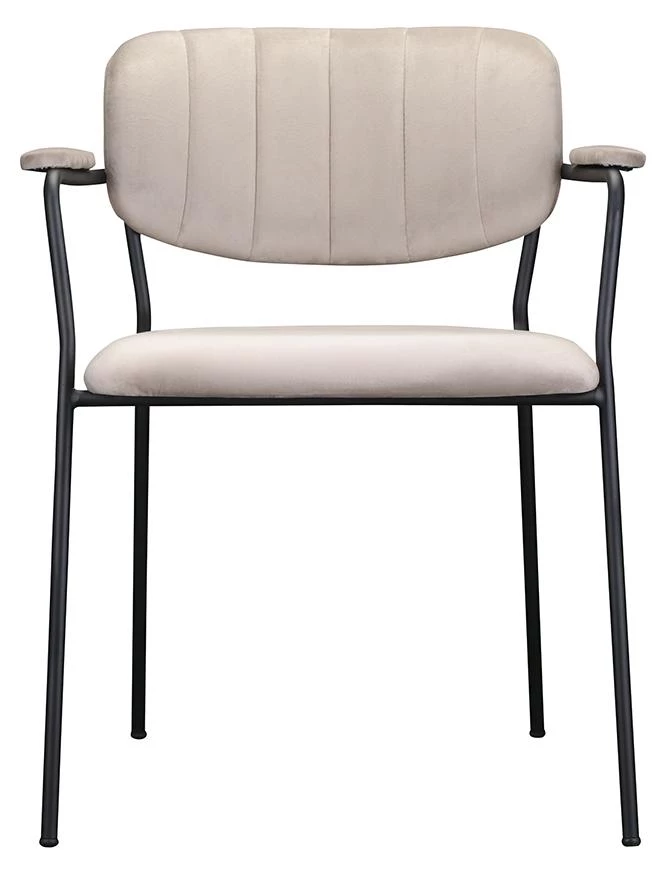 Стул eirill, велюр, серо-бежевый - фото 6