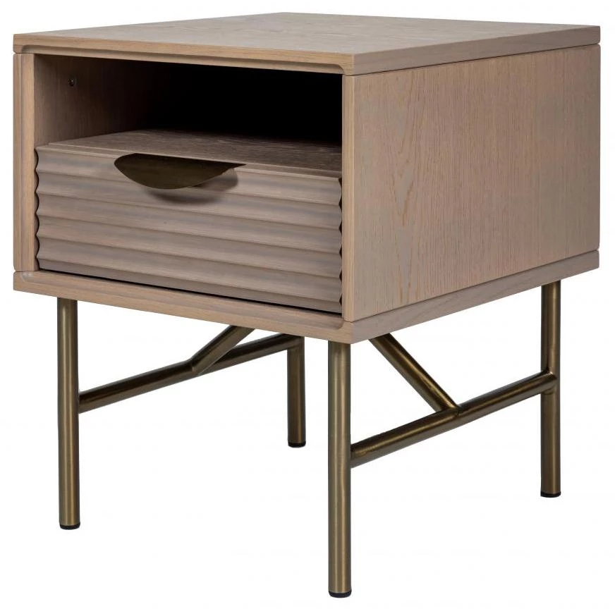 Тумбочка HAINES premium beige 0.48x0.4x0.45м - фото 3