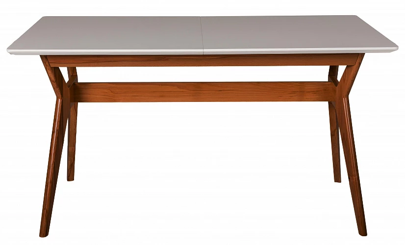 Стол Нарвик раскладной 120-160 ОРЕХ-Белый - фото 5