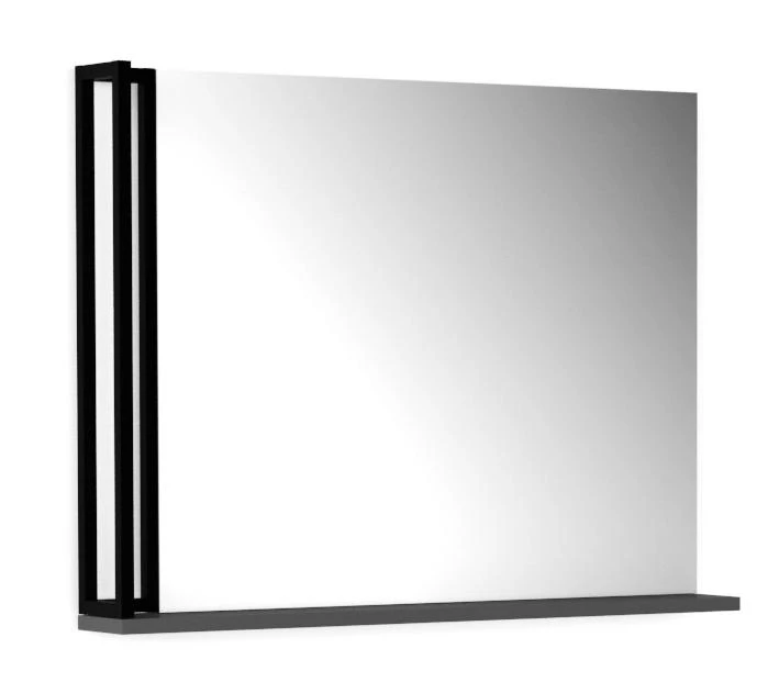 Зеркало City навесное 80 см. Графит