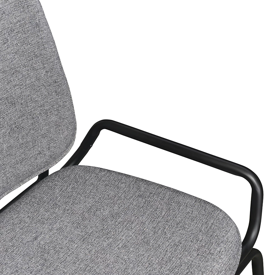 Стул ror, double frame, рогожка, черный /серый - фото 6