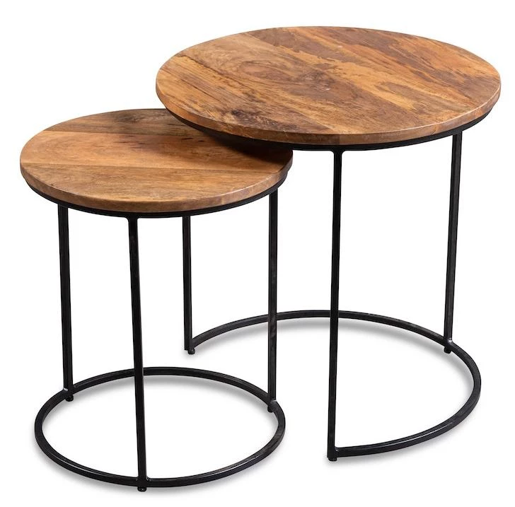 Столики из массива, набор ИНДУ ГУЛАБИ