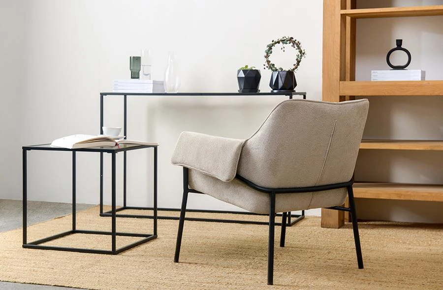 Лаунж-кресло aline, шенилл, серо-бежевое - фото 5