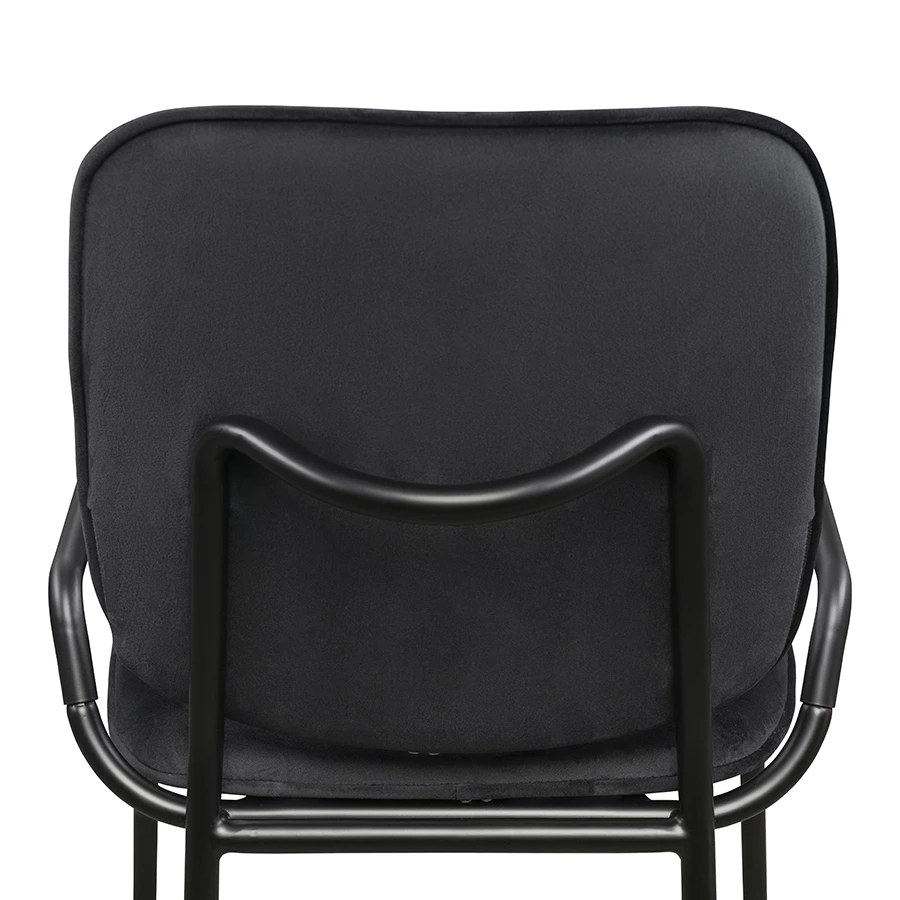 Стул ror, double frame, велюр, черный /черный - фото 5