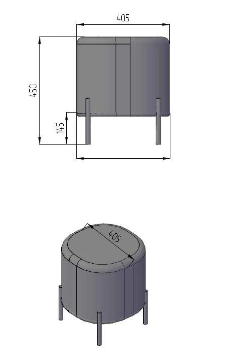 Пуф малый Gawaii Розовый - фото 2