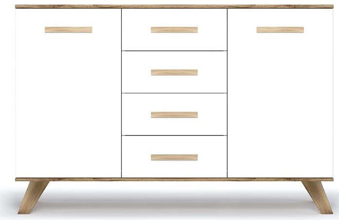 Комодино Вега Скандинавия Белый/Дуб каньон - фото 2