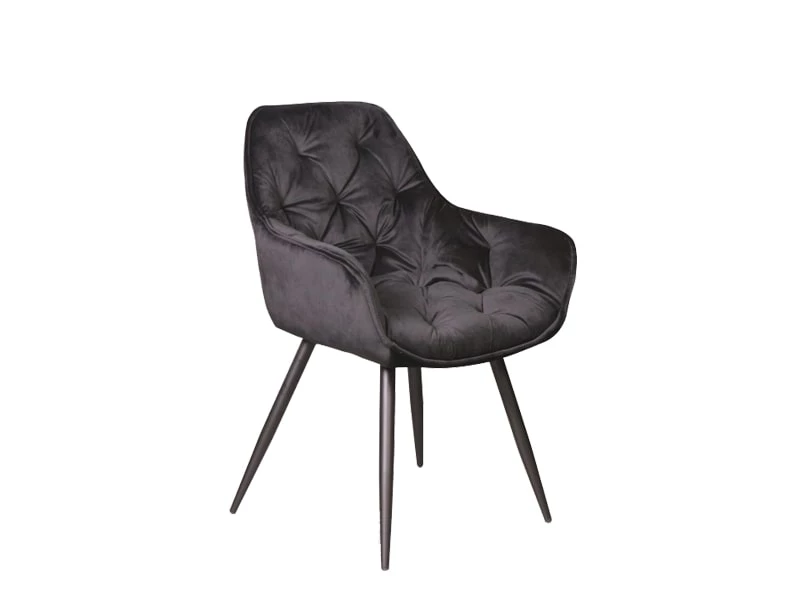 Стул кухонный CHERRY Velvet Bluvel 19 черный