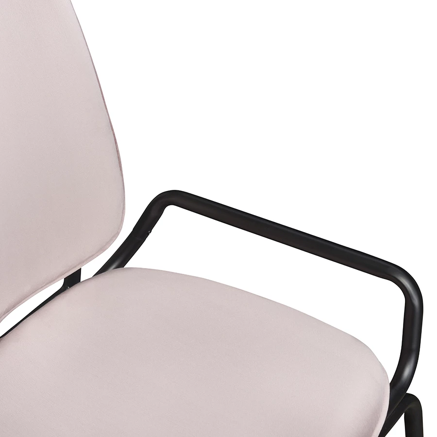 Стул ror, double frame, велюр, черный/розовый - фото 6