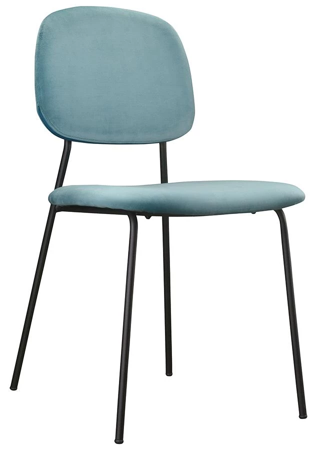 Стул tilla, велюр, темно-бирюзовый