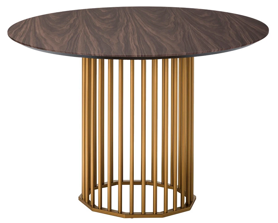 Стол обеденный Patrik  д.110 Американский орех /Золото