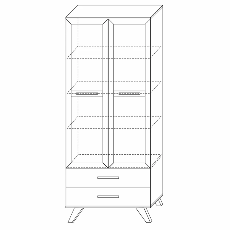 Шкаф-витрина Вега Сканди 800 ГТ.0129.303.001 - фото 3