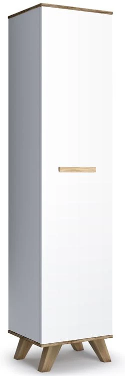 Шкаф 400 Вега Скандинавия Белый/Дуб каньон