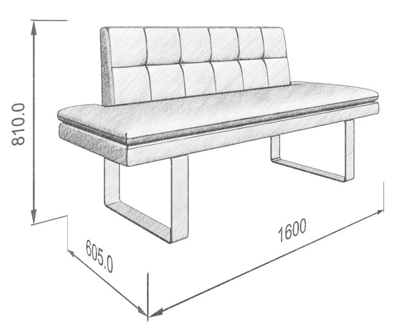 Диван кухон. Magic 160 40 1600*605*810 - фото 4