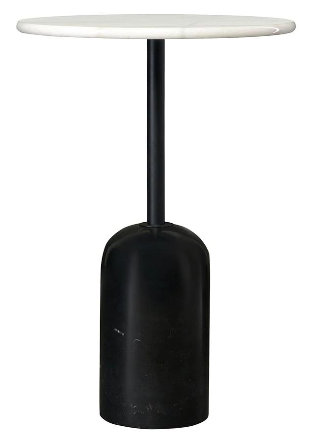 Столик кофейный rune, D40 см, мрамор/черный - фото 4