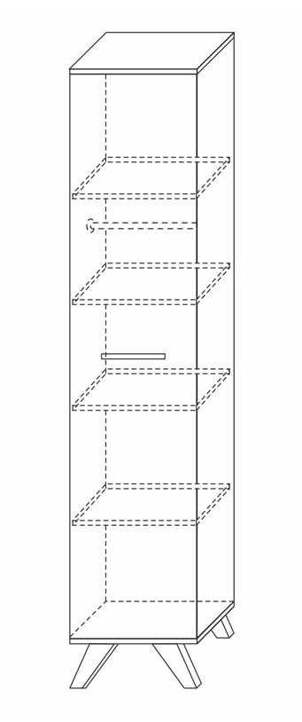 Шкаф 400 Вега Скандинавия Дуб каньон - фото 3