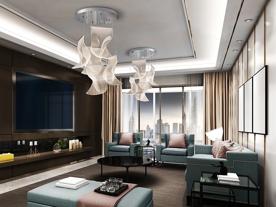 Люстра Velos II 5L хромированная - фото 4