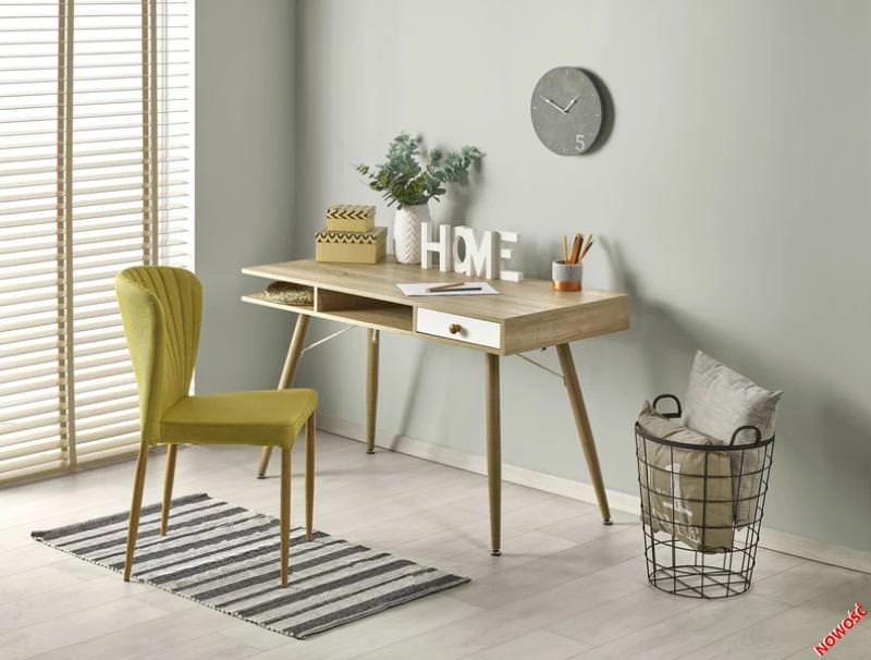 Стол компьютерный Halmar B-34 (дуб сонома/белый)