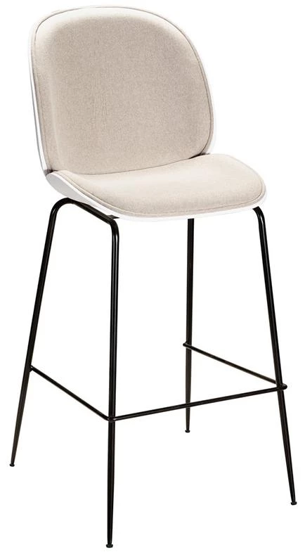 Стул барный Beetle Light Grey