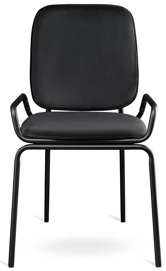 Стул ror, double frame, велюр, черный /черный - фото 2