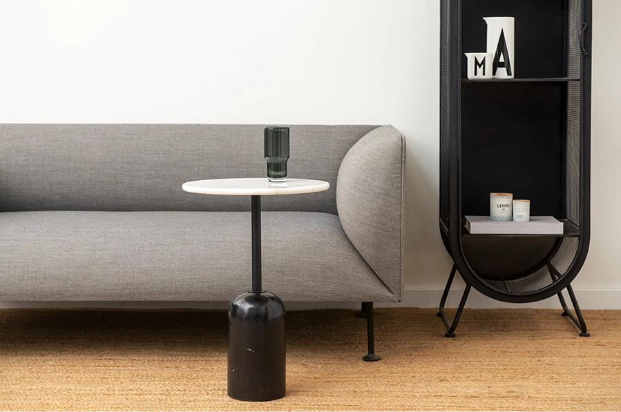 Столик кофейный rune, D40 см, мрамор/черный - фото 2