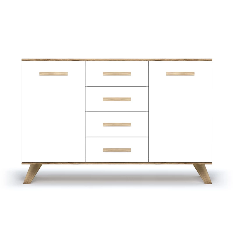 Комодино Вега Скандинавия Белый/Дуб каньон - фото 6