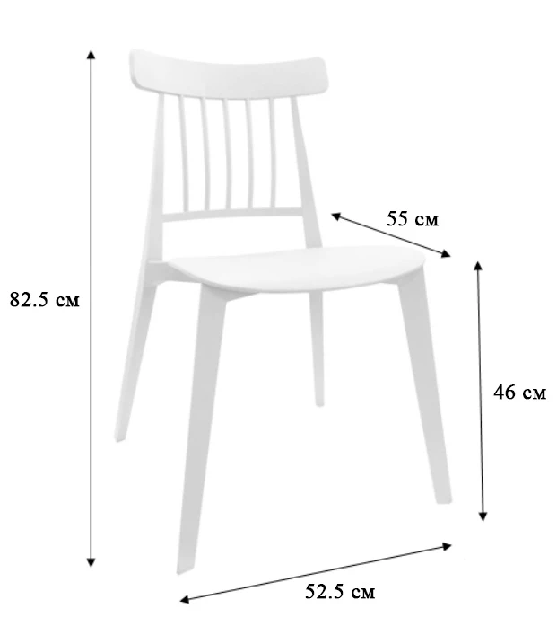 Стул Paolo white - фото 3