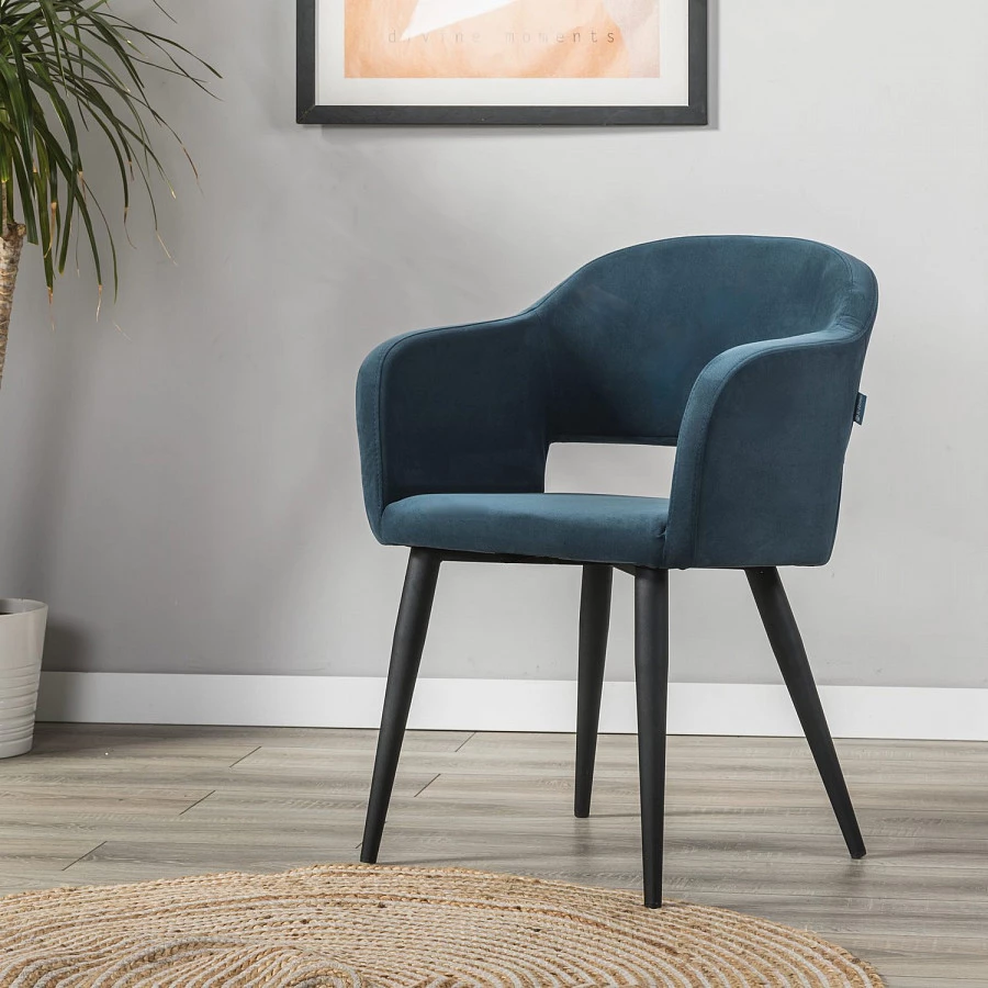 Стул Oscar Diag blue/черный - фото 11