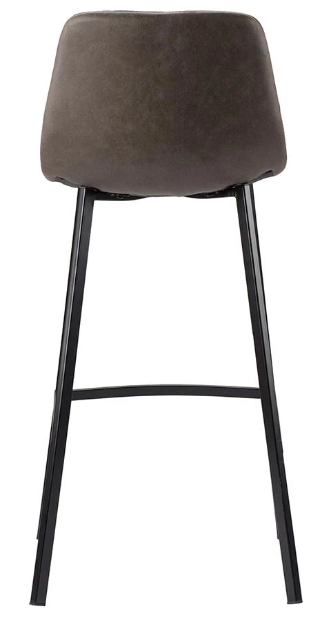 Стул барный hugh, экокожа, серо-коричневый - фото 10