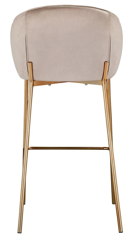 Стул барный coral, велюр, серо-бежевый - фото 11