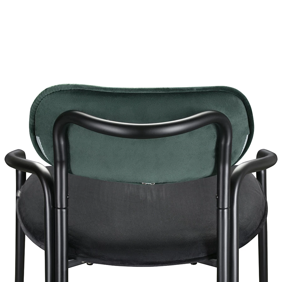 Стул барный ror round черный/темно-зеленый - фото 5