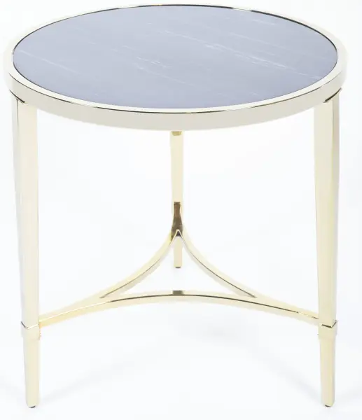 Кофейный столик Glossy Gold 0.6x0.55x0.55м