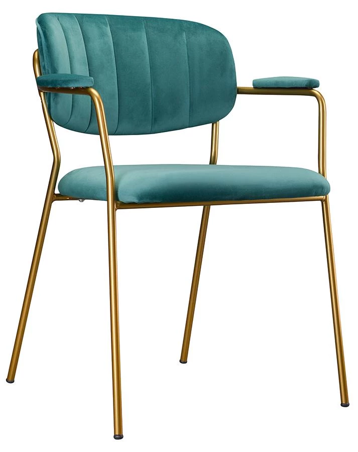 Стул eirill, велюр, темно-зеленый