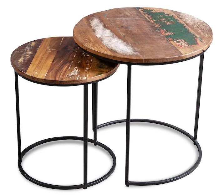 Стол журнальный лофт, комплект ИНДУ - фото 2