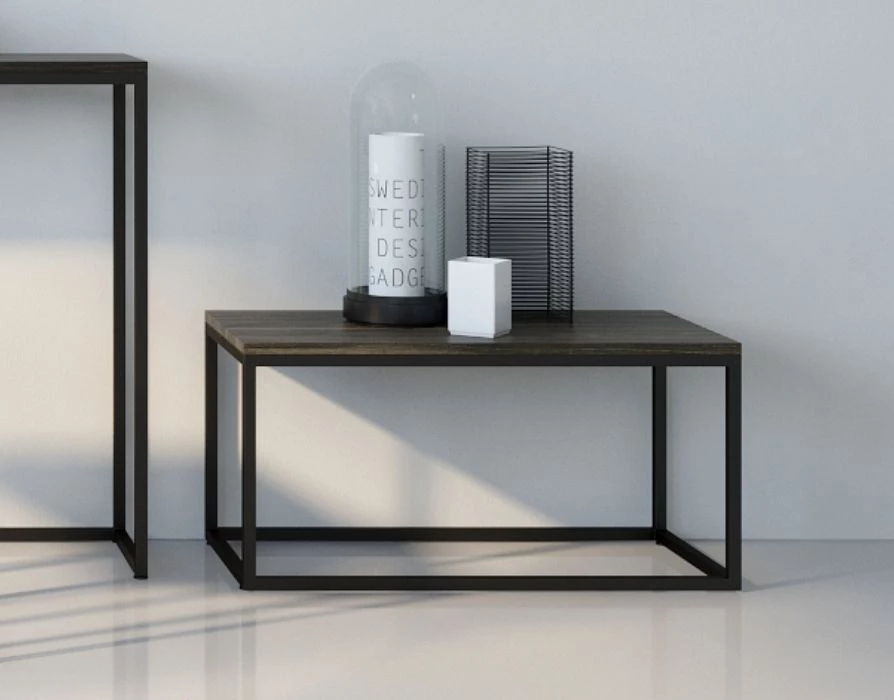 Стол журнальный Бервин коричневый лофт - фото 6