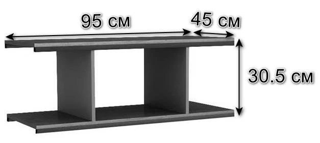 Полка для стеллажа Loft_Дуб табак - фото 2