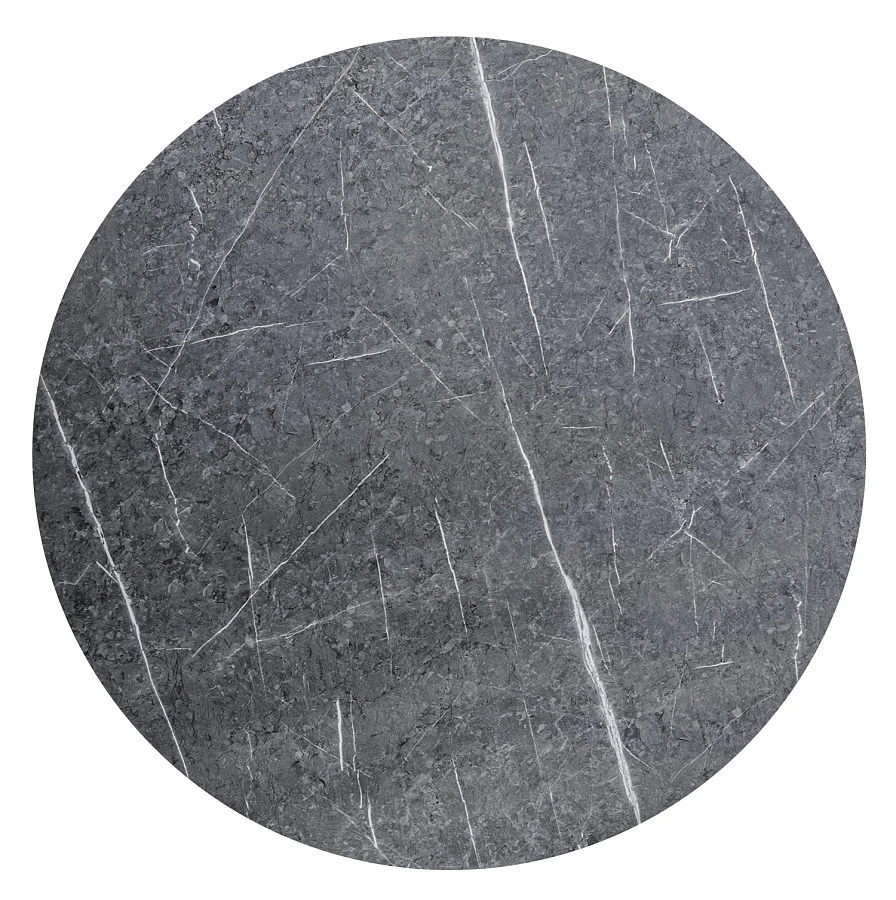 Стол обеденный Patrik д.110 мрамор Графит/золото - фото 3