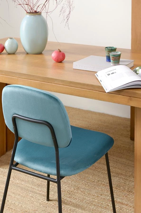 Стул tilla, велюр, темно-бирюзовый - фото 4