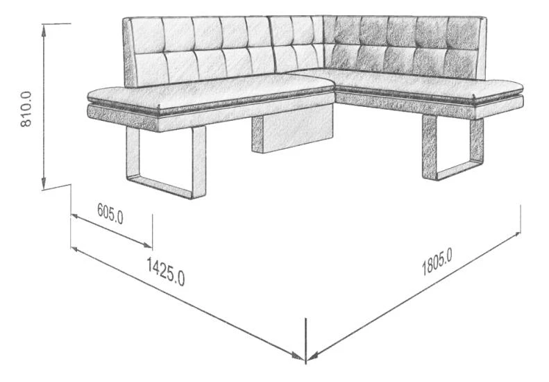 Диван кухон. Magic 178-140 R 22/29 - фото 5
