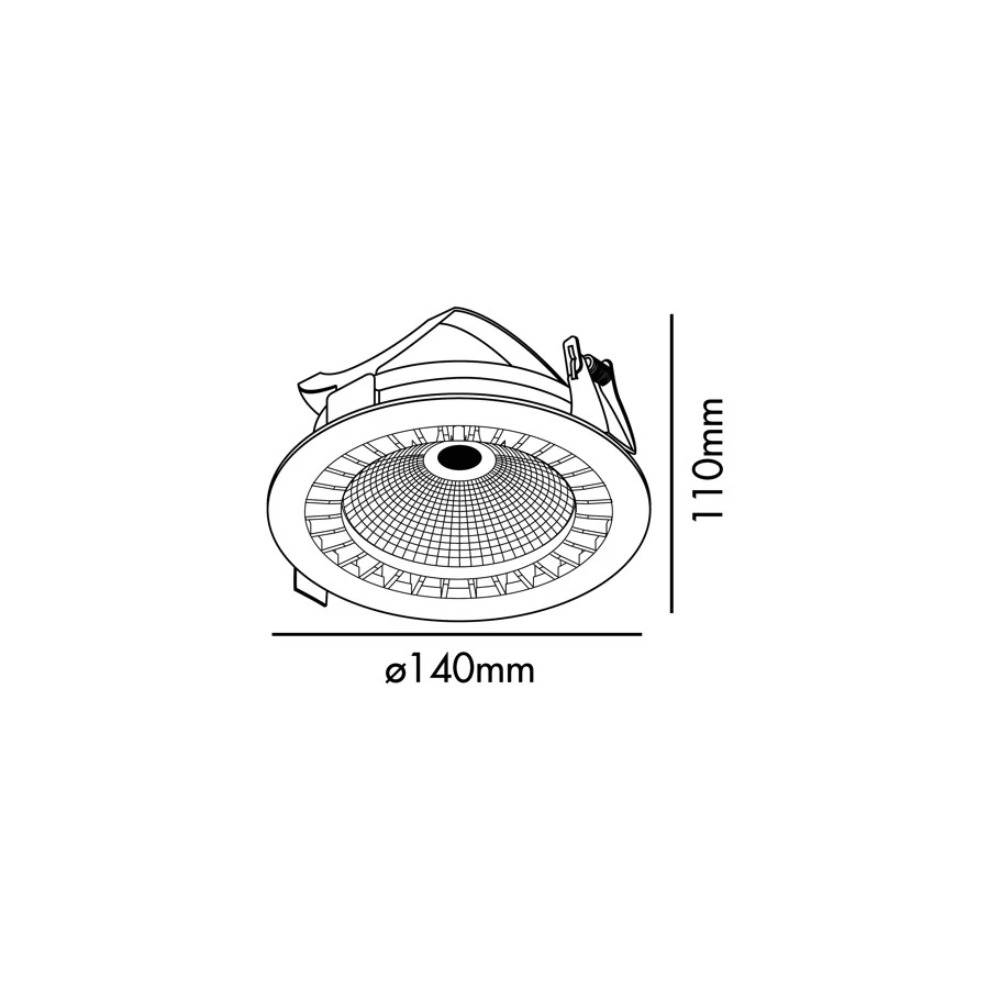 Встраиваемый светильник Mini Optic CRI95 17 белый - фото 2