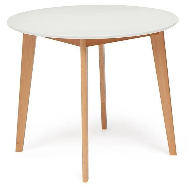 Стол обеденный BOSCO (Боско) Белый+Бук